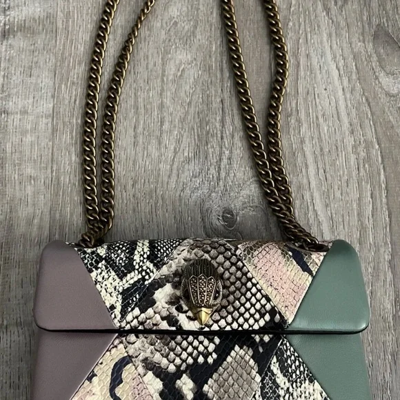 Kurt Geiger Mini Kensington X Multicolor Snake Print Shoulder Bag - Picture 2 of 11